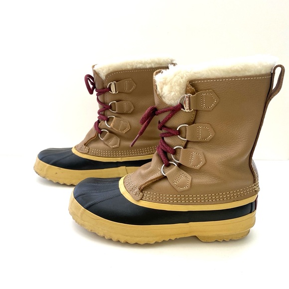 Sorel Women’s Tan Manitou Utility Snow Boots - Picture 7 of 11